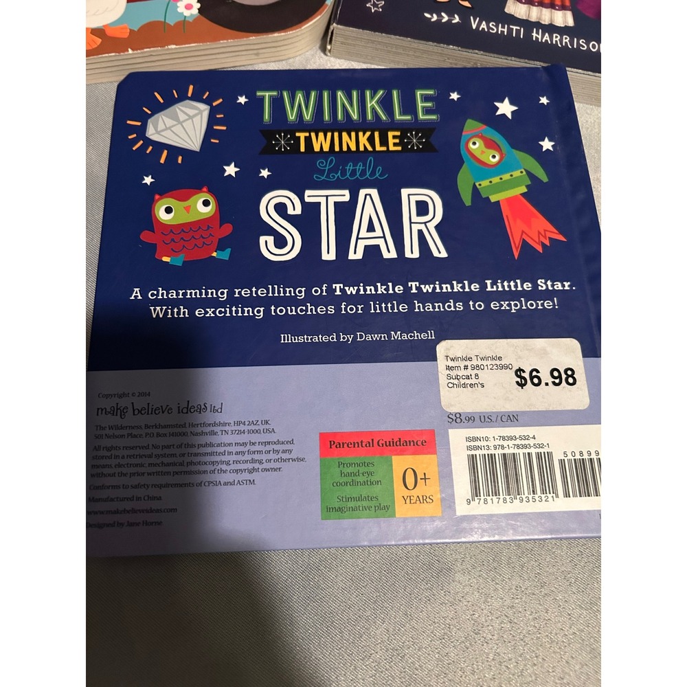 Kids Board Book Lot Think Big Little One Twinkle Star Old MacDonald 3 Piece Set - Picture 3 of 8